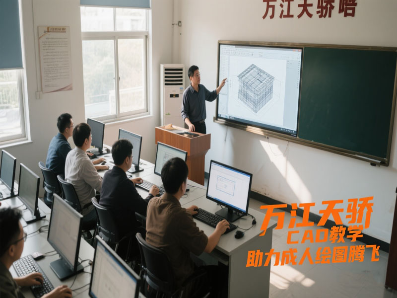 东莞万江天骄职校CAD绘图学习中