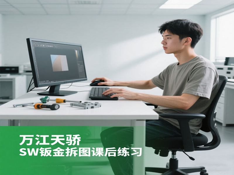 东莞万江天骄职校SW钣金拆图课后练习