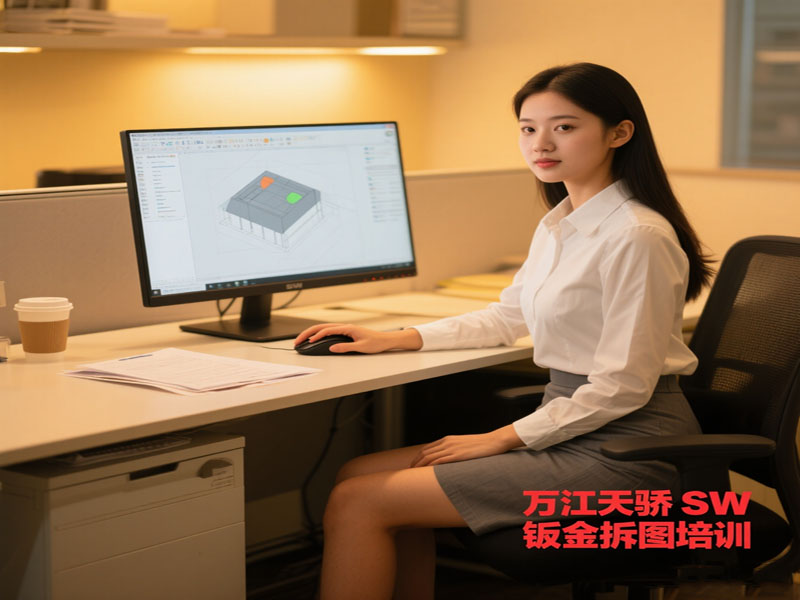 东莞万江天骄职校SW钣金拆图培训