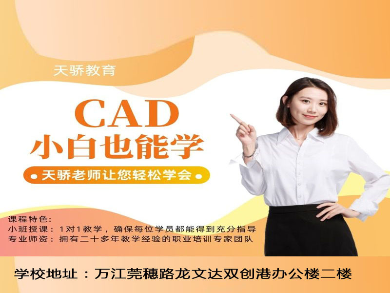 东莞万江天骄职校暑假CAD小白也能学