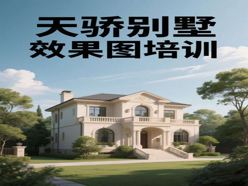 万江天骄别墅效果图制作