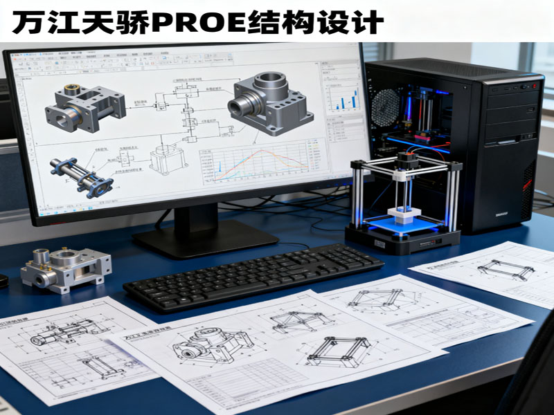 东莞万江天骄职校PROE结构设计图片