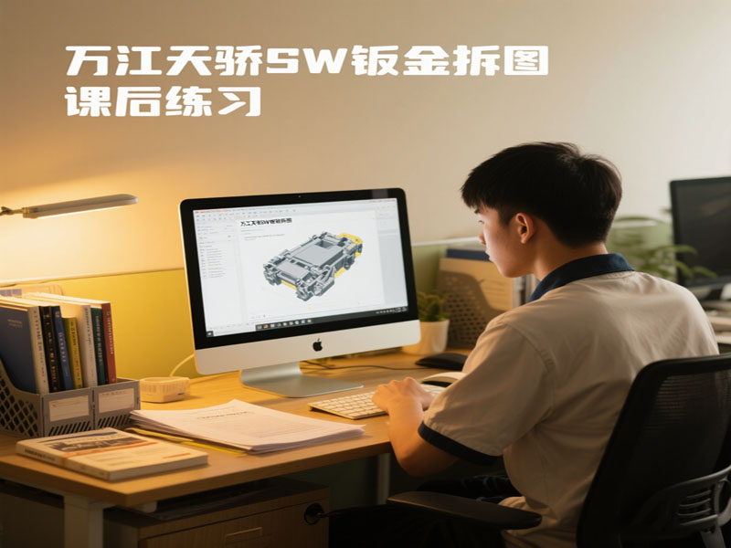 东莞万江天骄职校SW钣金拆图课后练习 