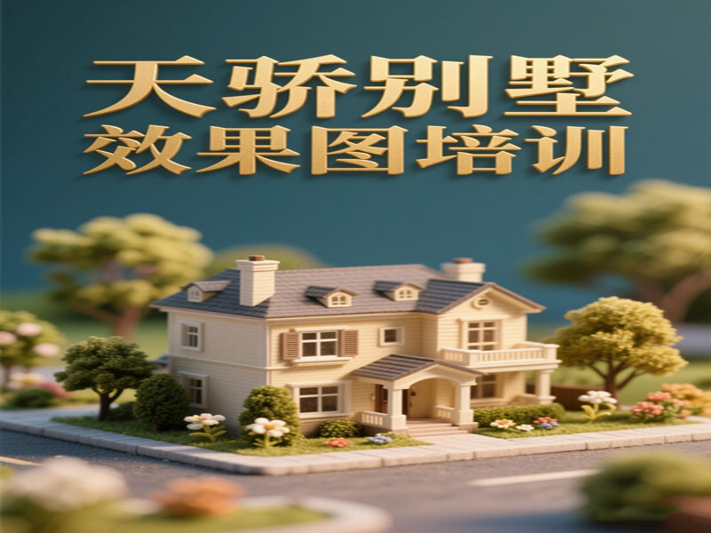 万江天骄别墅效果图制作培训