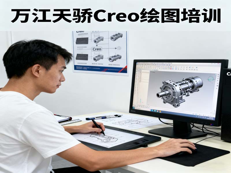 东莞万江天骄职校Creo绘图培训