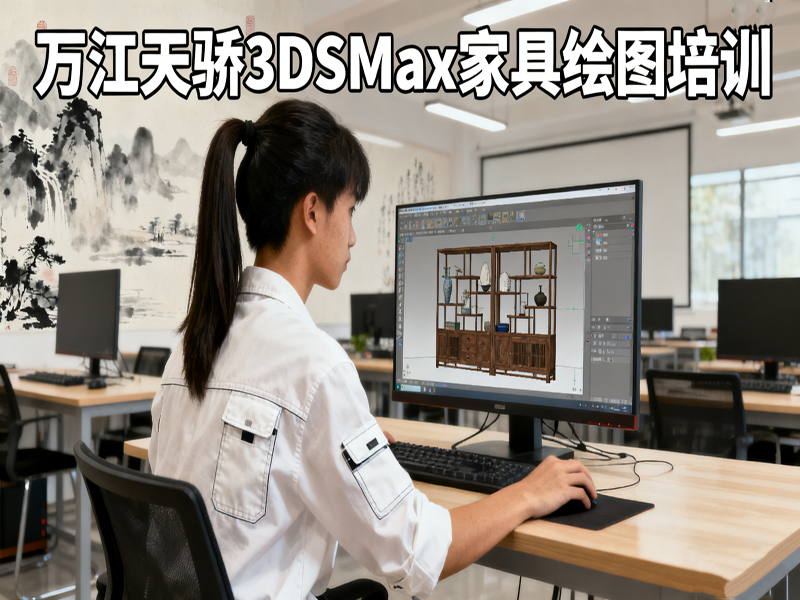 东莞万江天骄职校3DSMax家具绘图培训