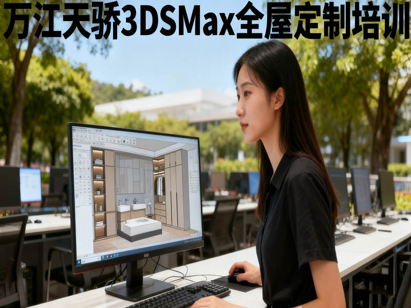 东莞万江天骄职校3DSMax全屋定制培训 