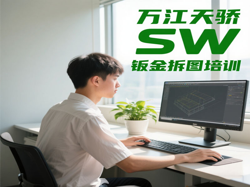 东莞万江天骄职校SW钣金拆图培训