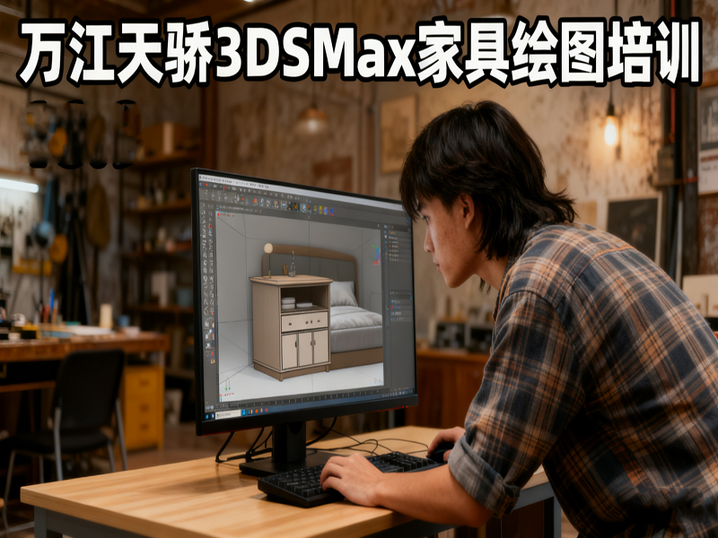 东莞万江天骄职校3DSMax家具绘图培训 