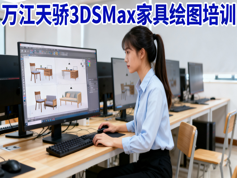 东莞万江天骄职校3DSMax家具绘图培训