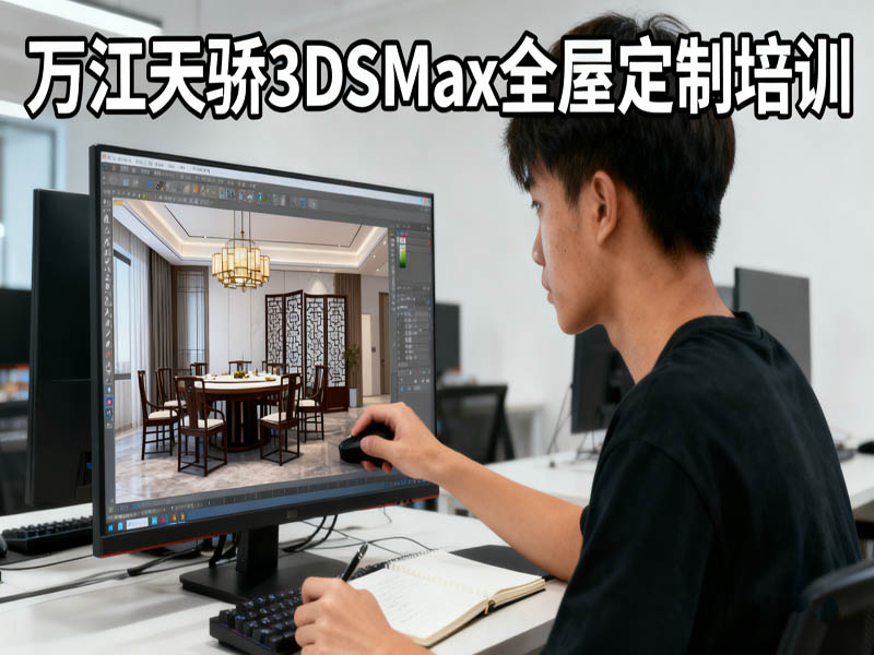 东莞万江天骄职校3DSMax全屋定制培训