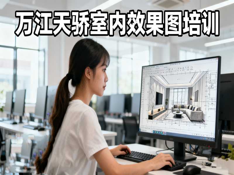 东莞万江天骄职校室内效果图培训 