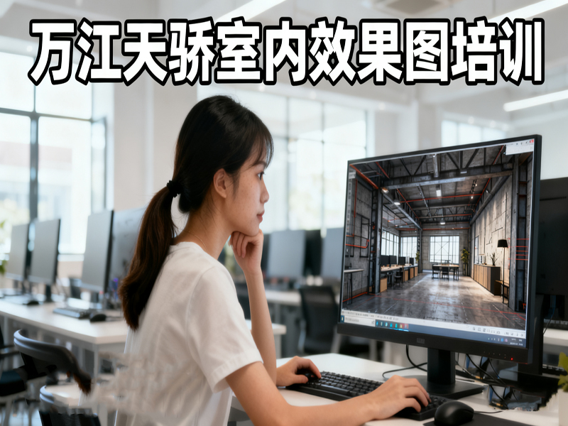 东莞万江天骄职校别墅效果图培训