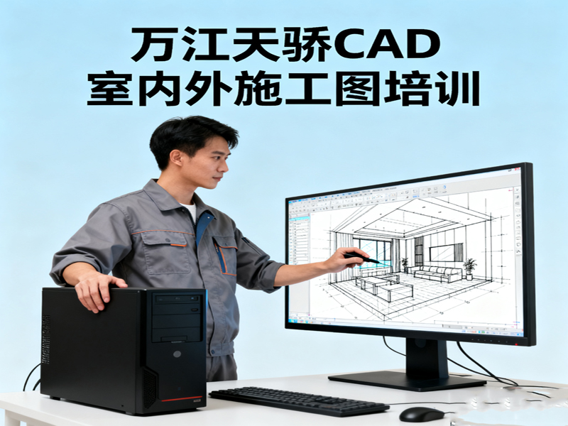 东莞万江天骄职校CAD室内外施工图培训