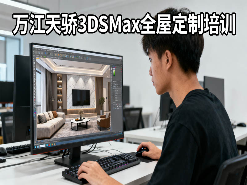 东莞万江天骄职校3DSMax全屋定制培训 