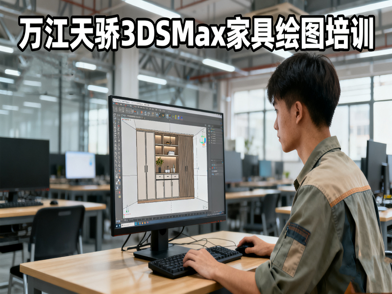 东莞万江天骄职校3DSMax家具绘图培训 