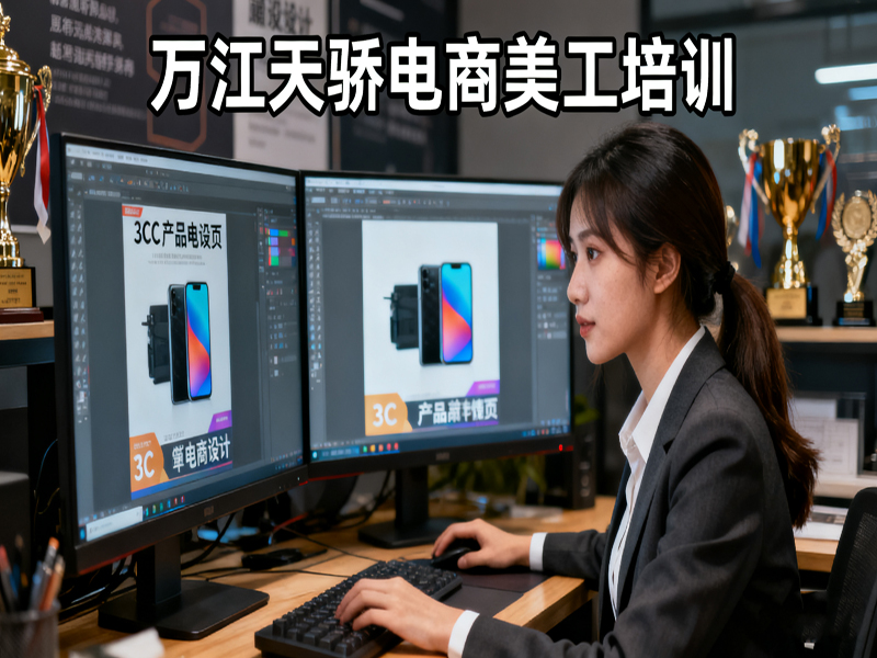 东莞万江天骄职校电商美工培训 