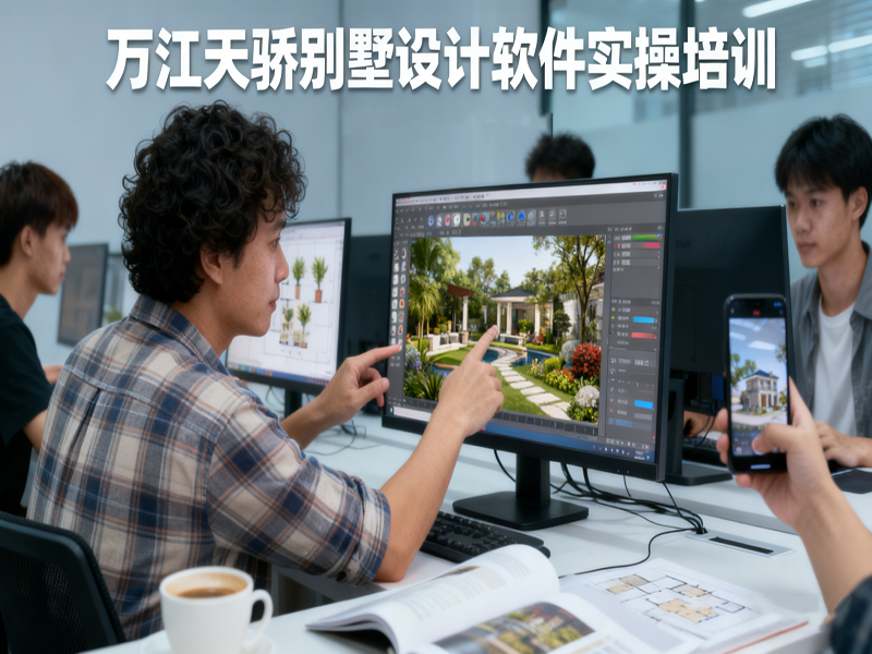 东莞万江天骄职校别墅效果图培训 