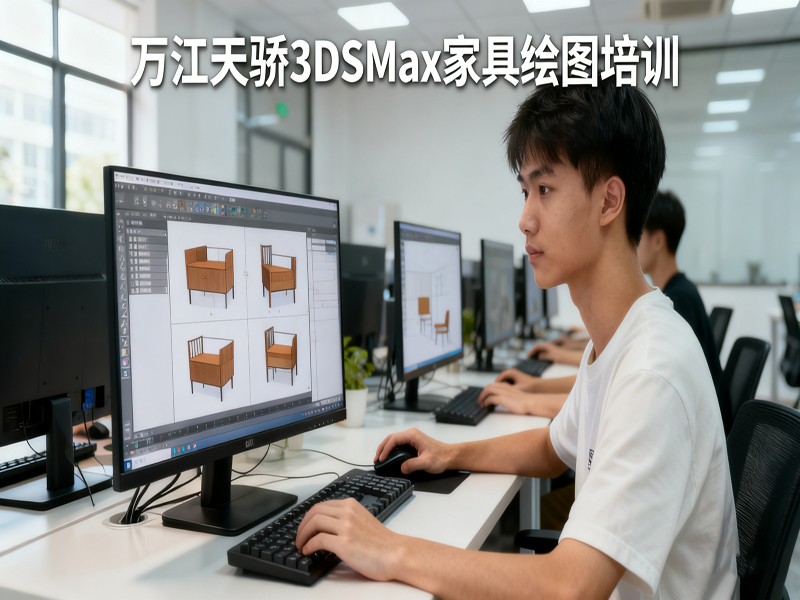 东莞万江天骄职校3DSMax家具绘图培训