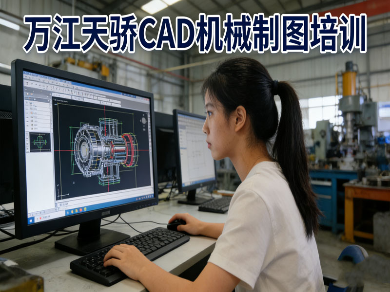 东莞万江天骄职校CAD机械制图培训