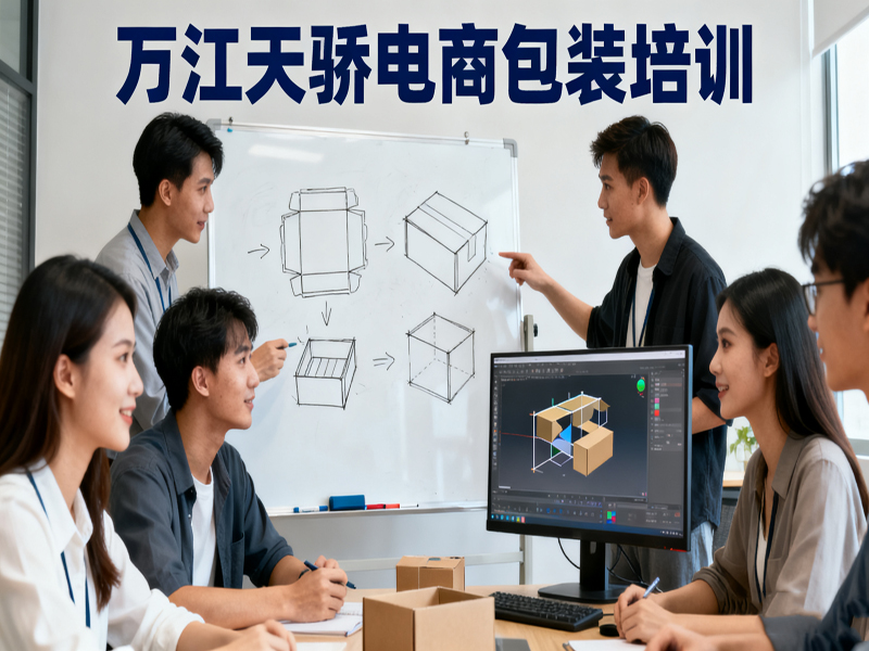 东莞万江天骄职校电商包装培训
