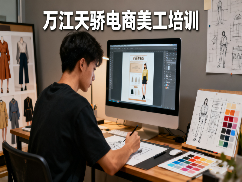 东莞万江天骄职校电商美工培训