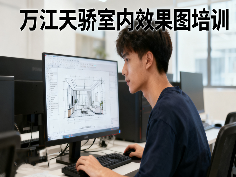 东莞万江天骄职校别墅效果图培训
