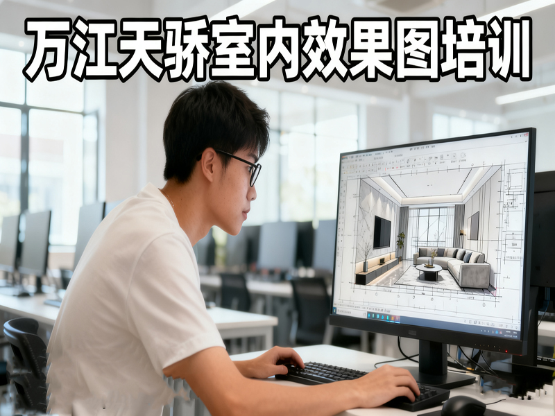 东莞万江天骄职校别墅效果图培训